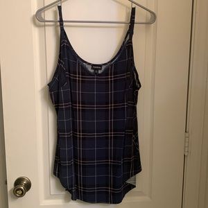 Torrid Blue Plaid Camisole